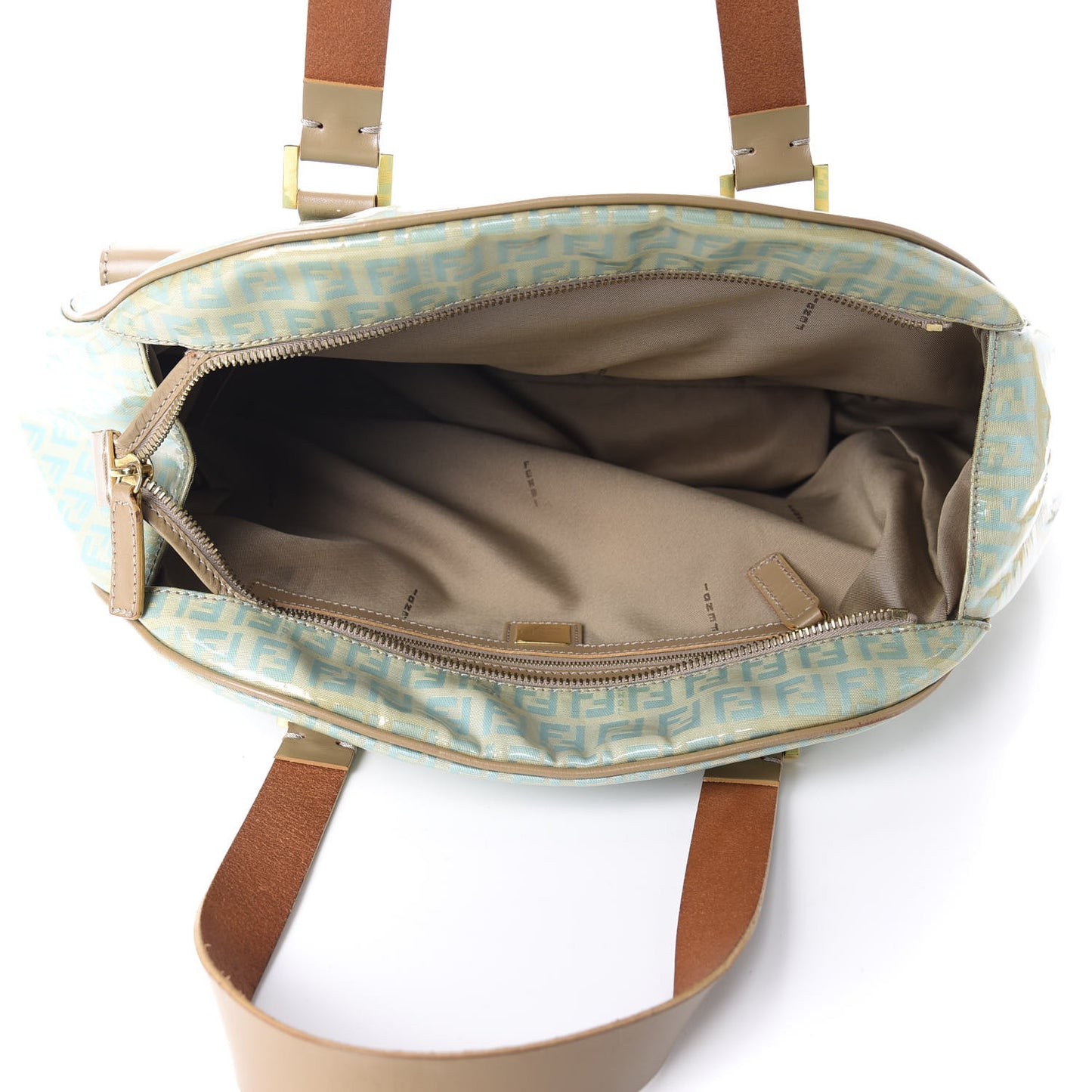 Vinyl Zucchino Pocket Shoulder Bag Blue