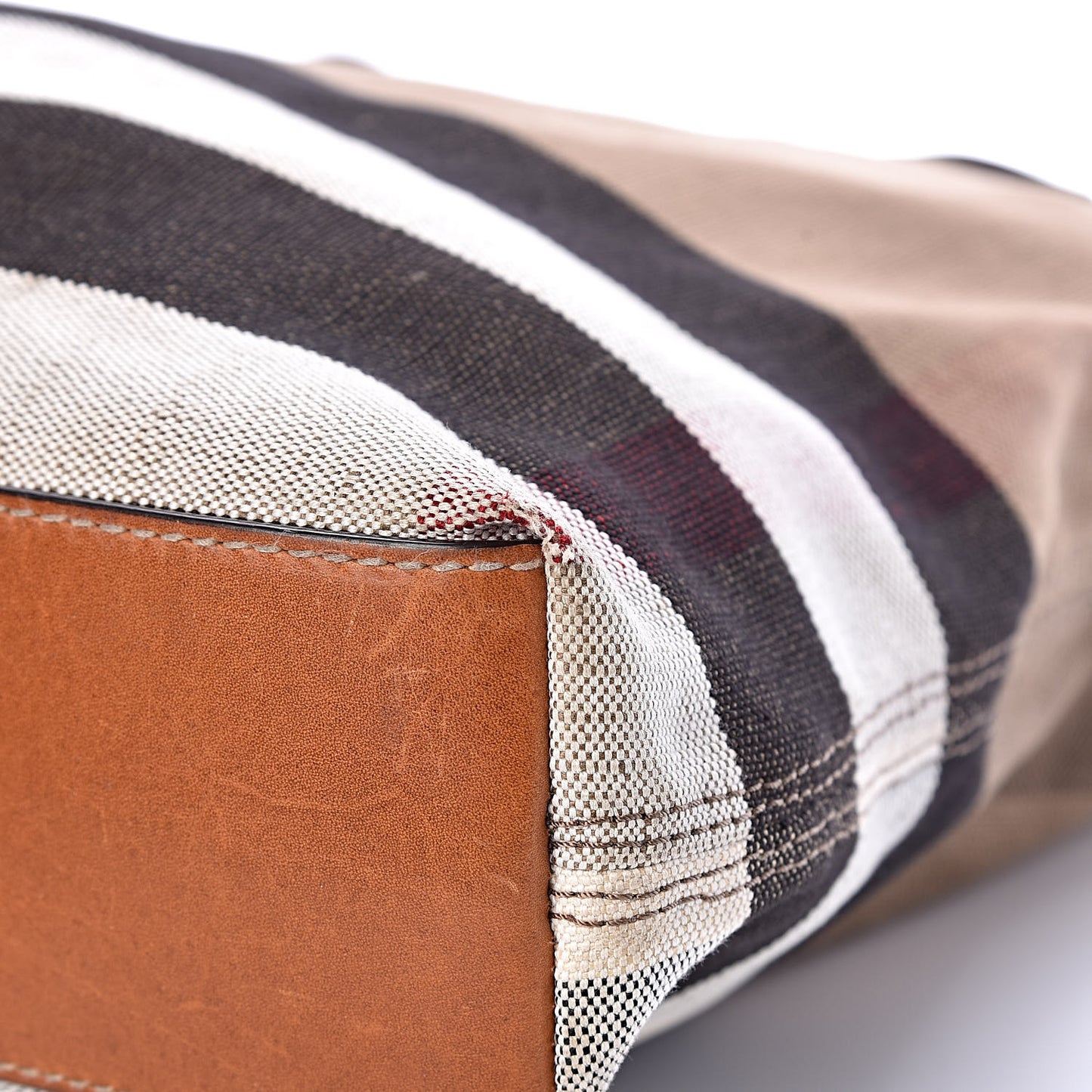 Canvas Mega Check Medium Ashby Hobo Saddle Brown