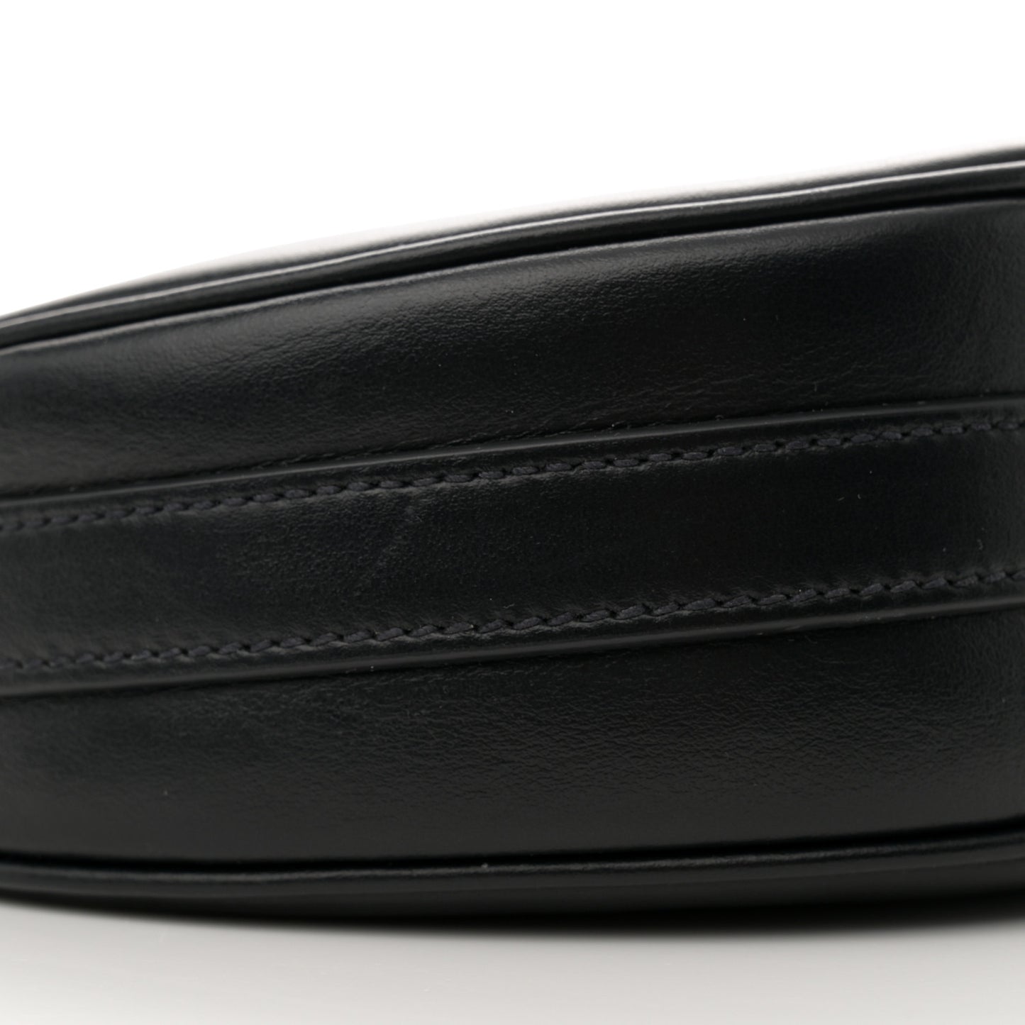 Soft Calfskin Arque Shoulder Bag Black