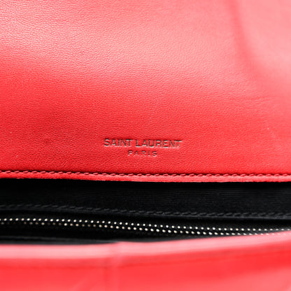 Saint Laurent Lambskin Patchwork Monogram Large Jamie Red 7 of 11