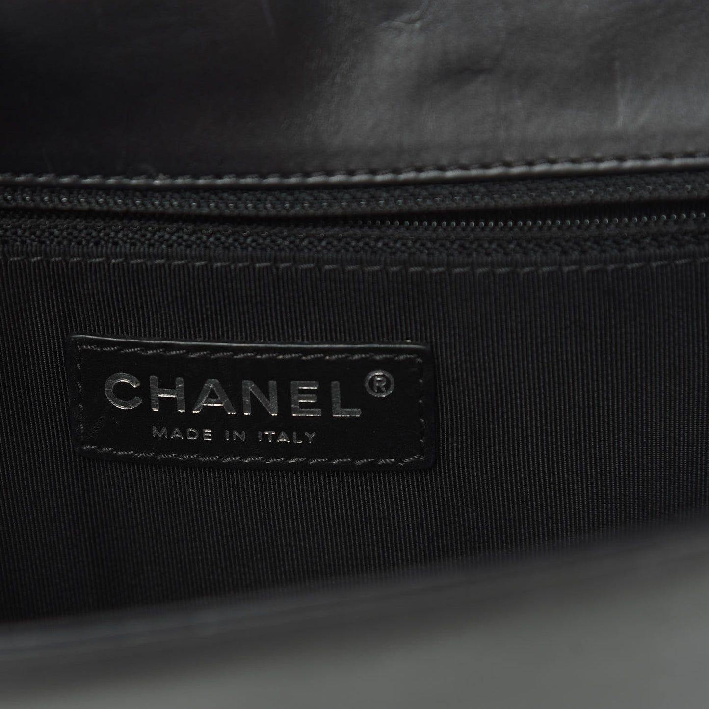 Calfskin Medium Boy Flap Black