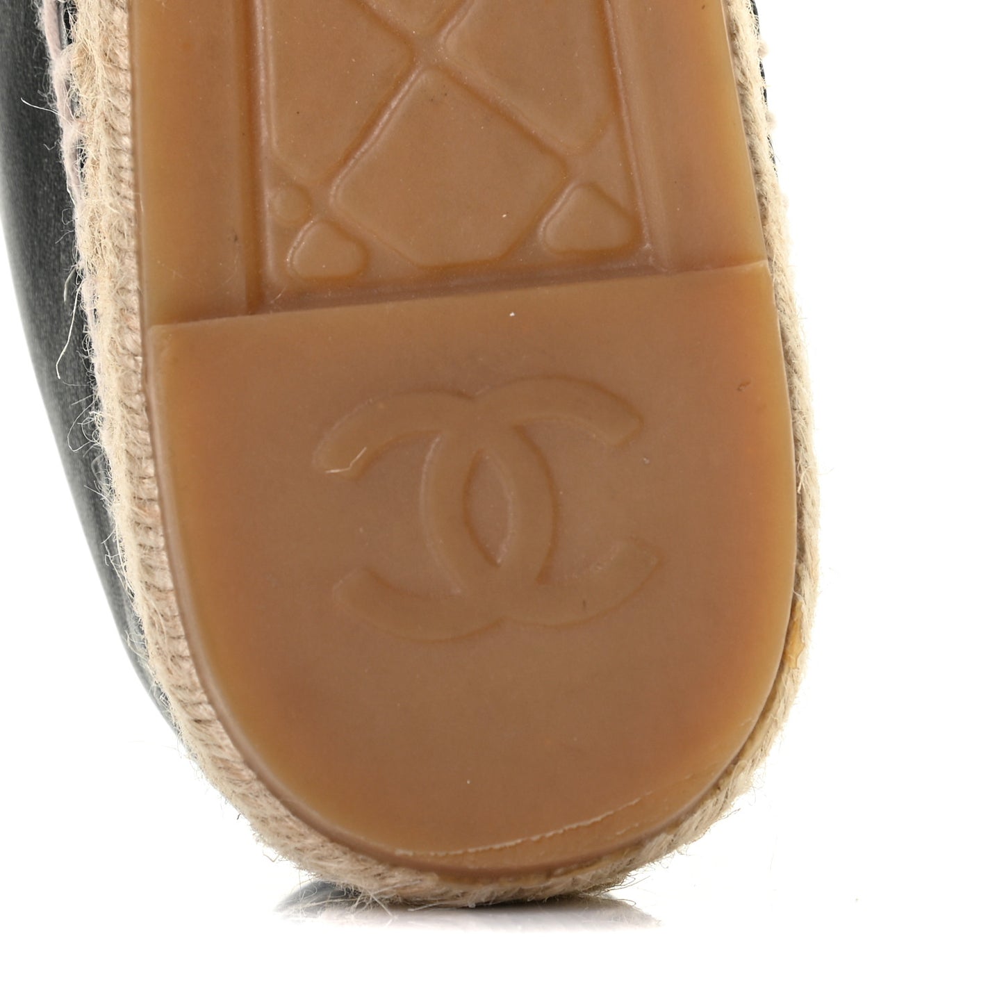 Lambskin CC Espadrilles 38 Black