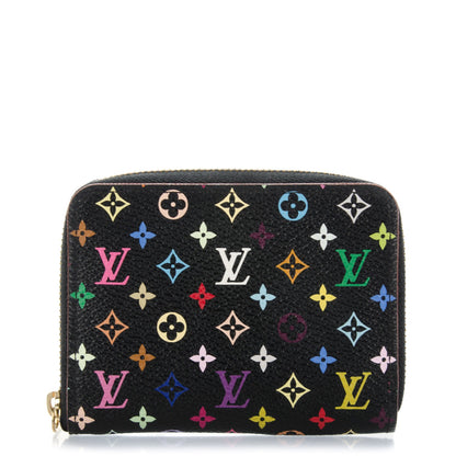 Louis Vuitton Monogram Multicolor Zippy Coin Purse Black Grenade 1 of 7