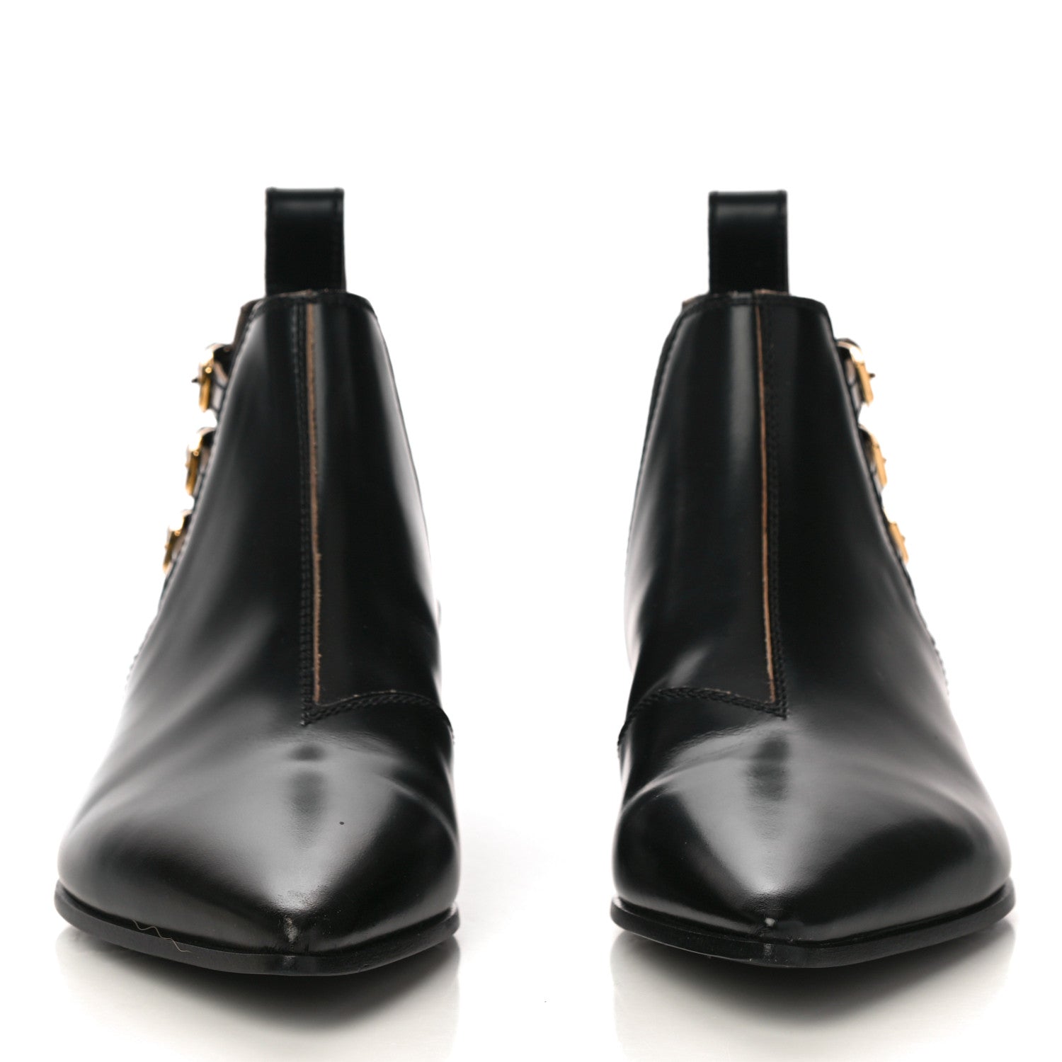 Gucci Cordovan Lux Ankle Boots 38 Black 2 of 10