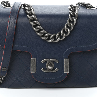 Chanel Grained Calfskin Archi Chic Flap Navy 8 of 10
