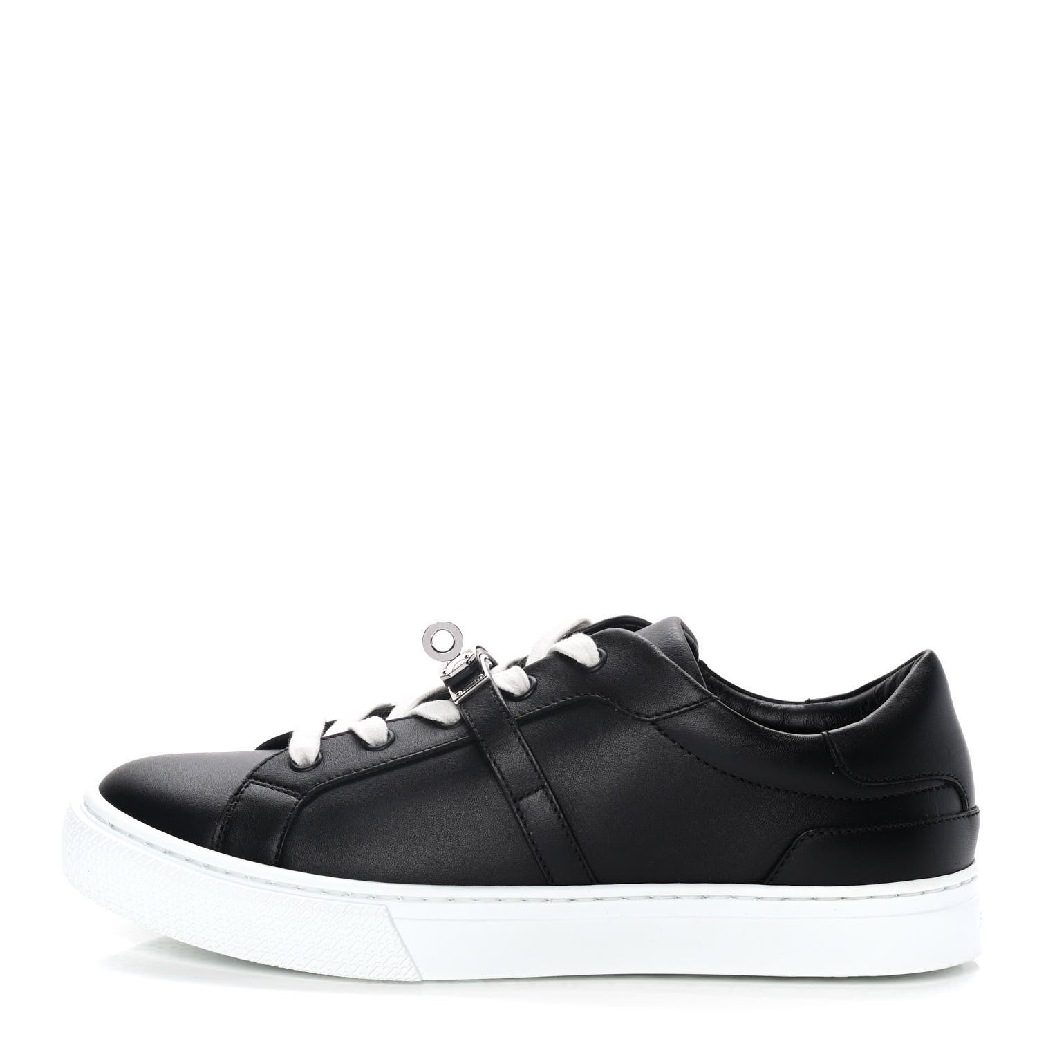 Hermes Calfskin Day Sneakers 38 Black 1 of 12