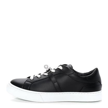 Hermes Calfskin Day Sneakers 38 Black 1 of 12