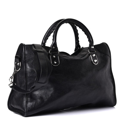 Balenciaga Chevre Silver Metallic Edge Hardware City Black 2 of 5