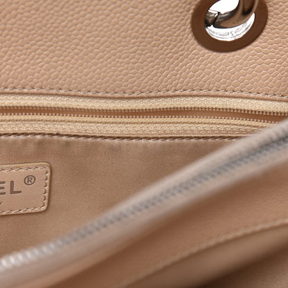 Chanel Caviar Quilted Grand Shopping Tote GST Beige Clair 9 of 24
