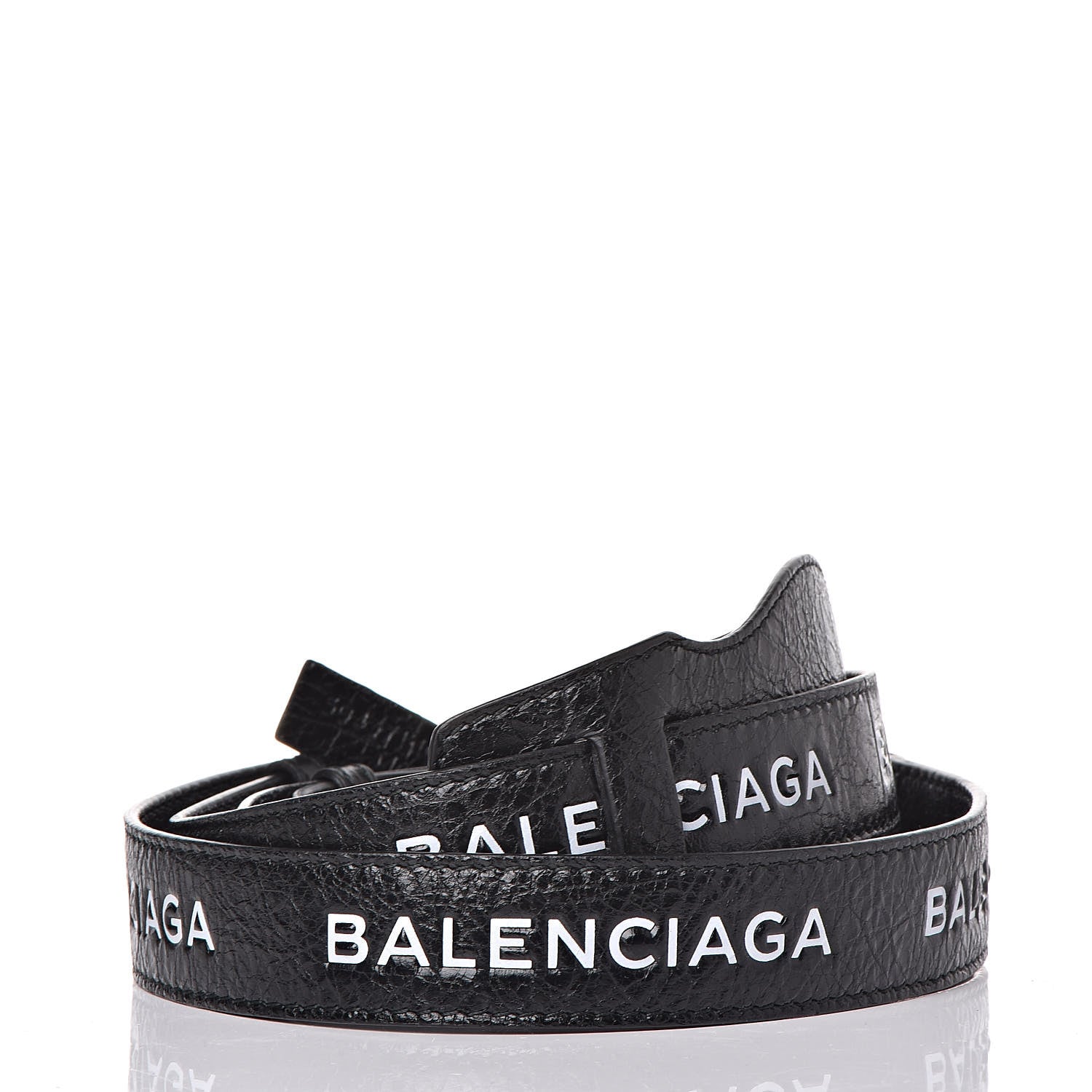Balenciaga Agneau Classic Hardware Logo Shoulder Strap Black 2 of 5