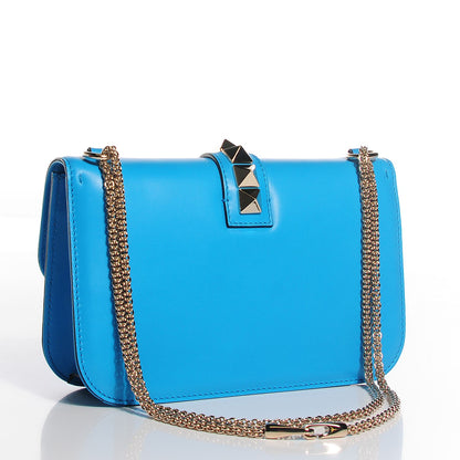Valentino Garavani Vitello Medium Glam Lock Rockstud Flap Parrot 3 of 8