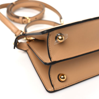 Fendi Shiny Nappa Petite Peekaboo I SEE U Satchel Miele Scuro 9 of 10