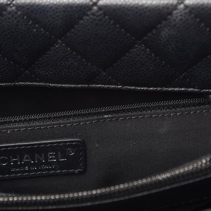 Chanel Caviar Quilted City Shopping Tote Black 9 of 10