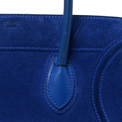 Celine Suede Medium Phantom Luggage Colbalt Blue 19 of 34
