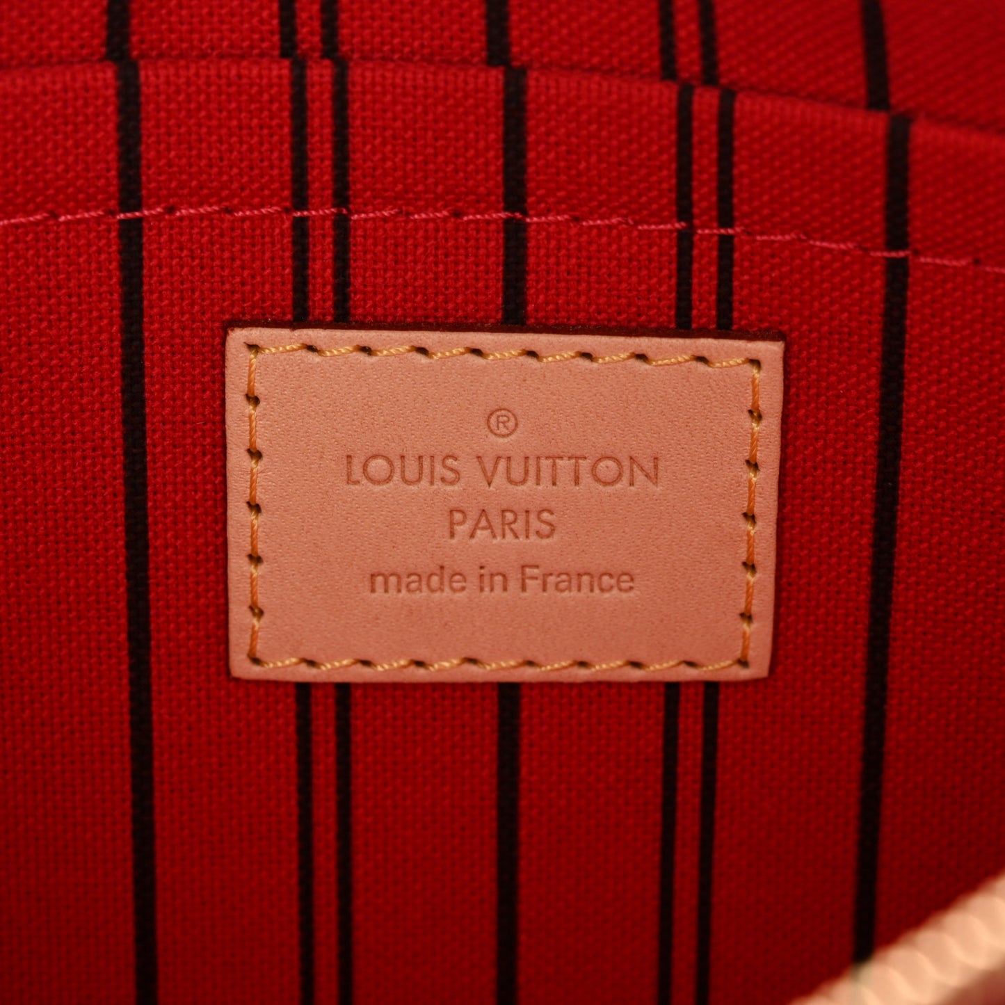 Monogram Neverfull MM GM Pochette Cherry