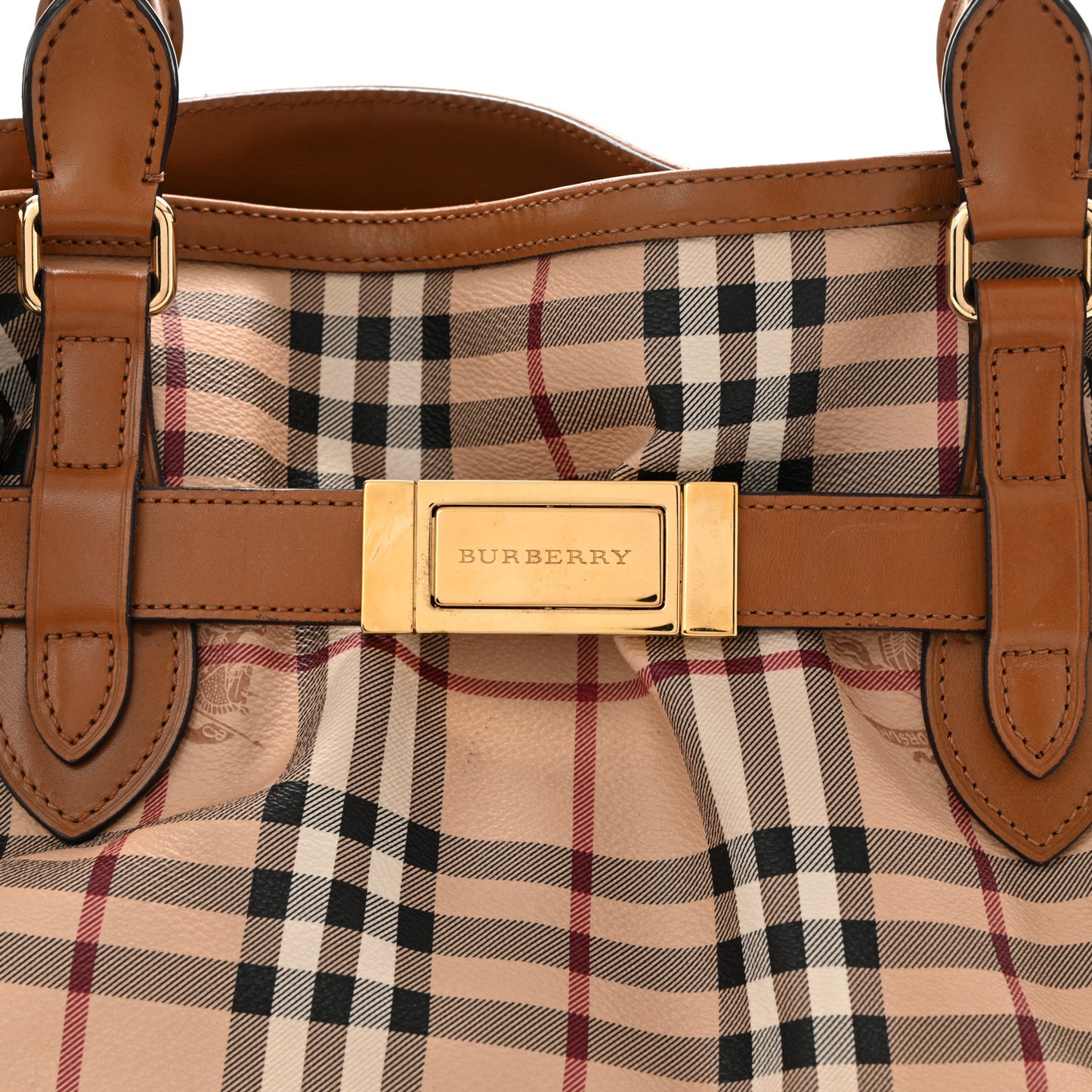 Haymarket Check Medium Golderton Tote Mid Camel