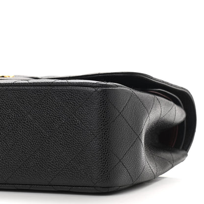 Chanel Caviar Quilted Jumbo Double Flap Black 10 of 10