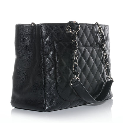 Chanel Caviar Grand Shopping Tote GST Black 3 of 7