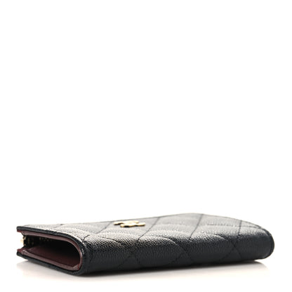 Chanel Caviar Quilted Zipped Key Holder Case Black 4 of 8