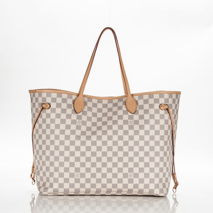 Louis Vuitton Damier Azur Neo Neverfull GM Rose Ballerine 3 of 9
