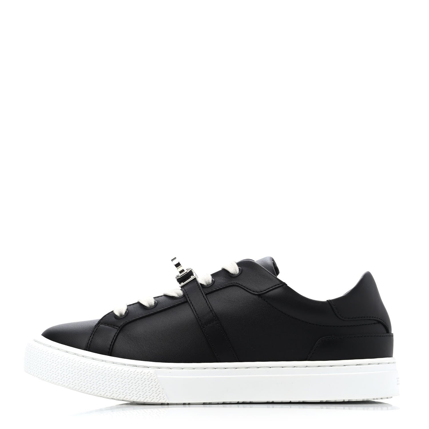 Hermes Calfskin Day Sneakers 35 Black 1 of 4