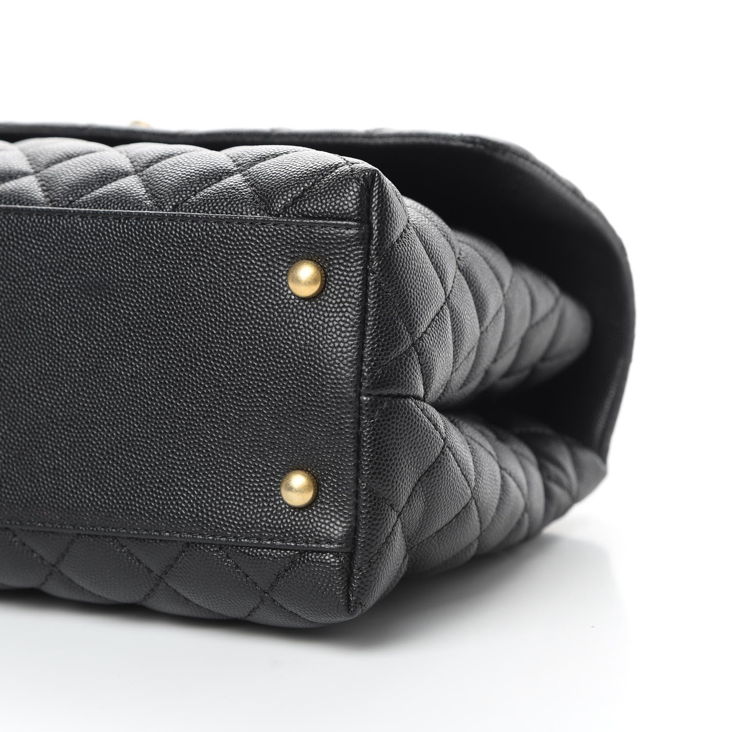 Chanel Caviar Quilted Medium Coco Handle Flap Black 10 of 11