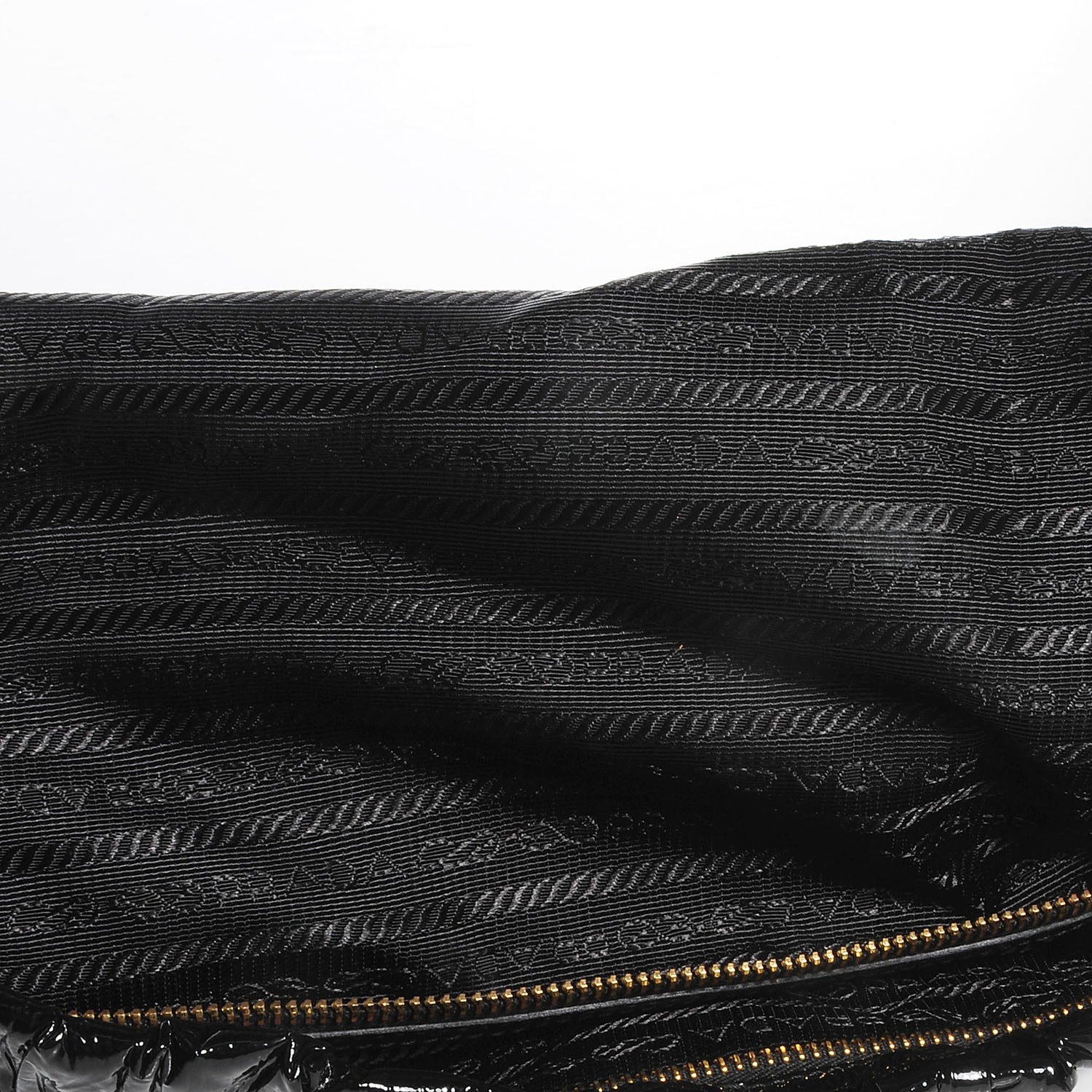 Prada Vernice Gaufre Clutch Black 7 of 10