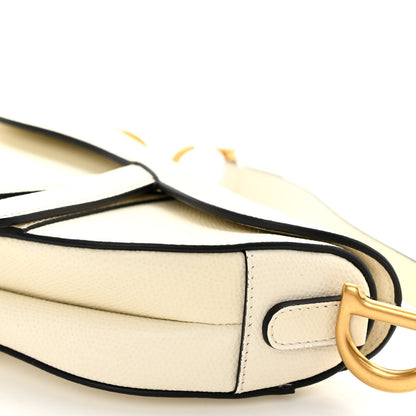Christian Dior Grained Calfskin Mini Saddle Bag White 9 of 9