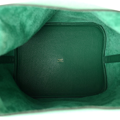 Hermes Taurillon Clemence Picotin Lock 22 MM Vert Vertigo 5 of 10