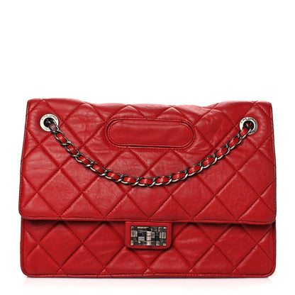 Chanel Washed Lambskin Jumbo Take Away Flap Red 1 of 9