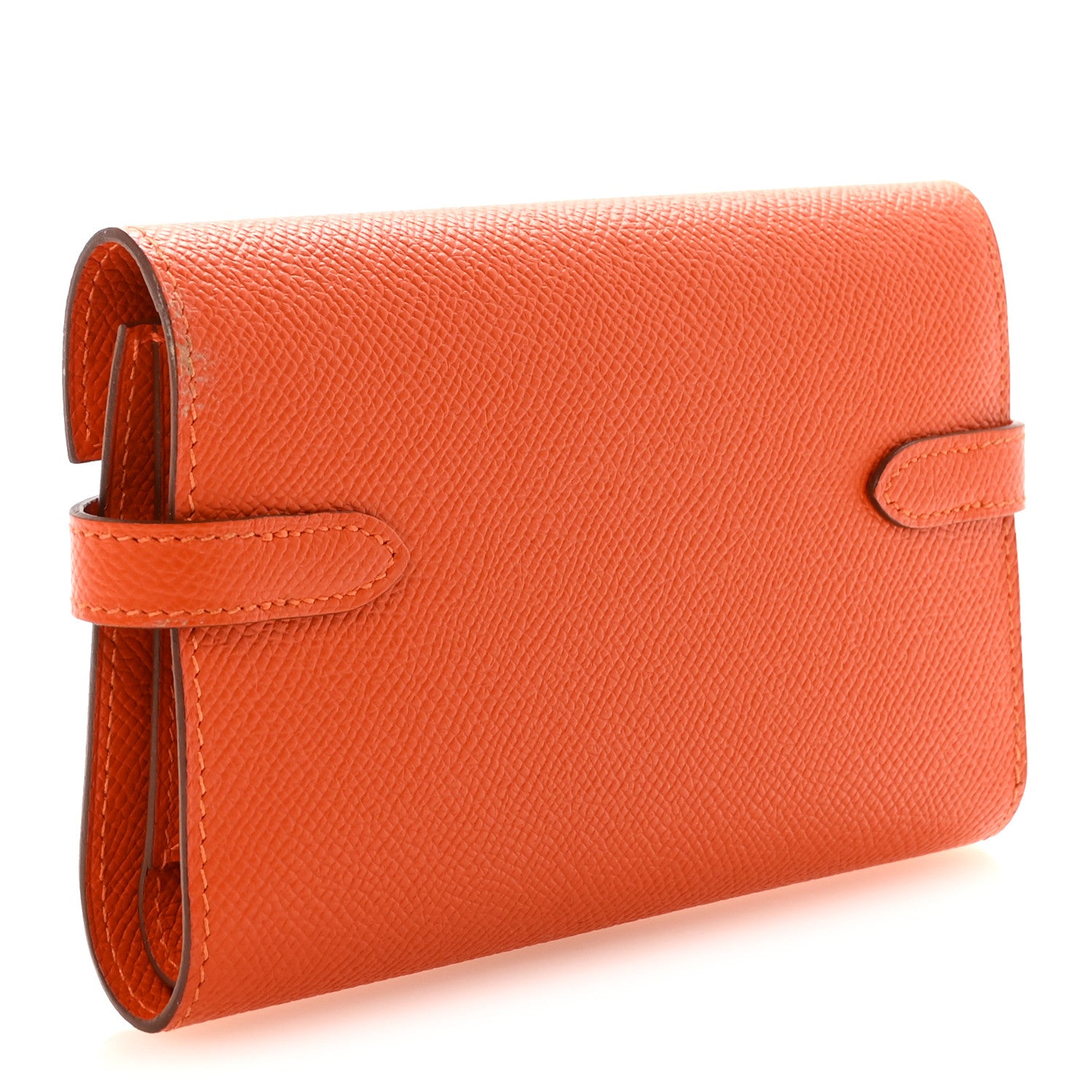 Hermes Epsom Medium Kelly Wallet Feu 3 of 6