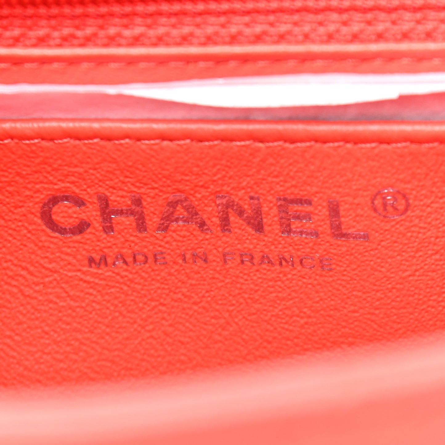 Lambskin Quilted Mini Rectangular Flap Red