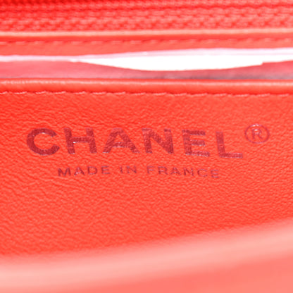 Chanel Lambskin Quilted Mini Rectangular Flap Red 5 of 8