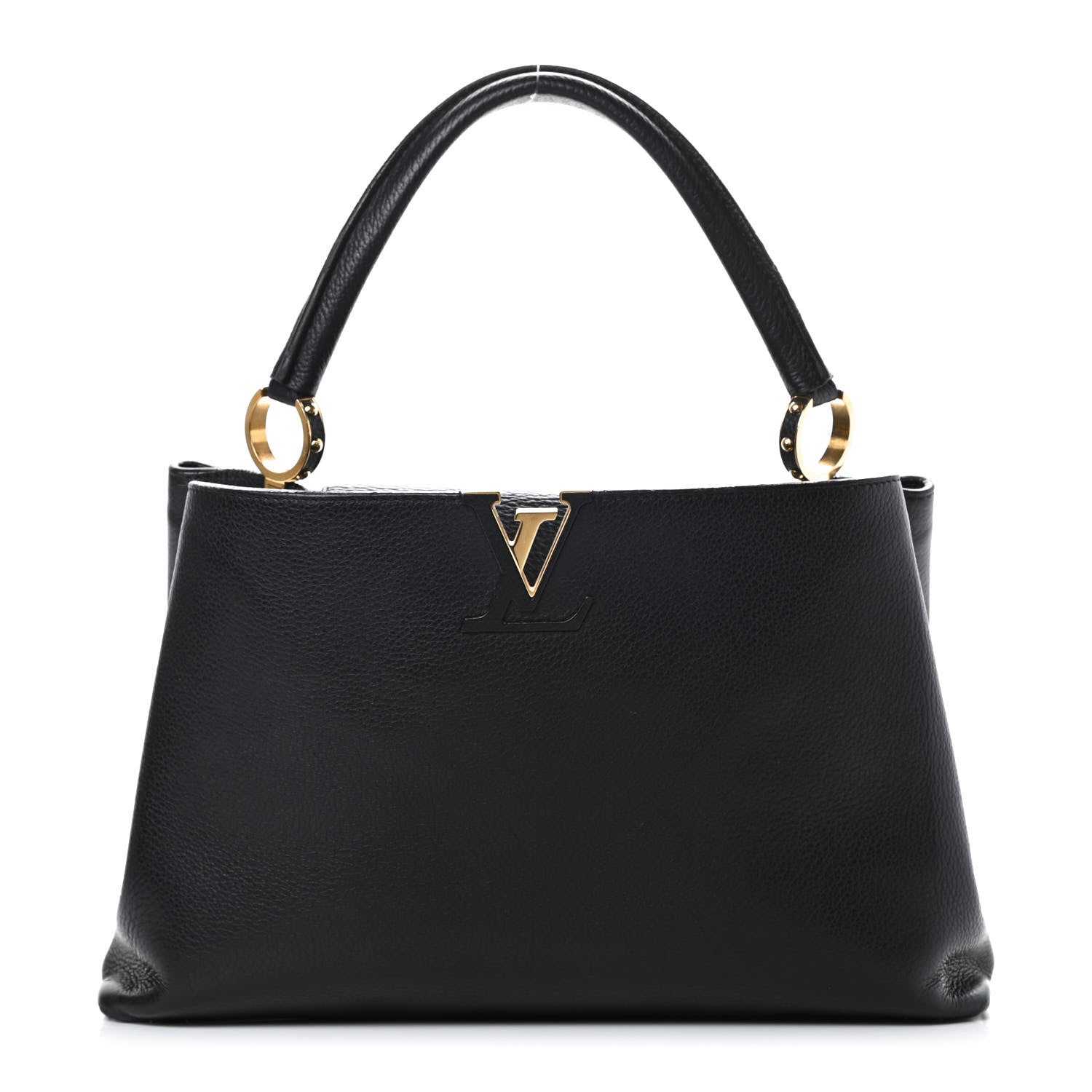 Louis Vuitton Taurillon Capucines MM Cobalt Fuchsia 1 of 17
