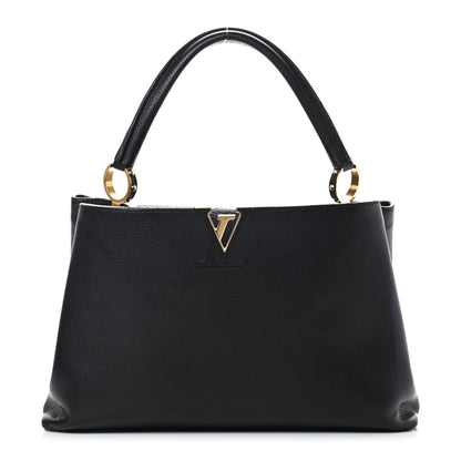 Louis Vuitton Taurillon Capucines MM Cobalt Fuchsia 1 of 17