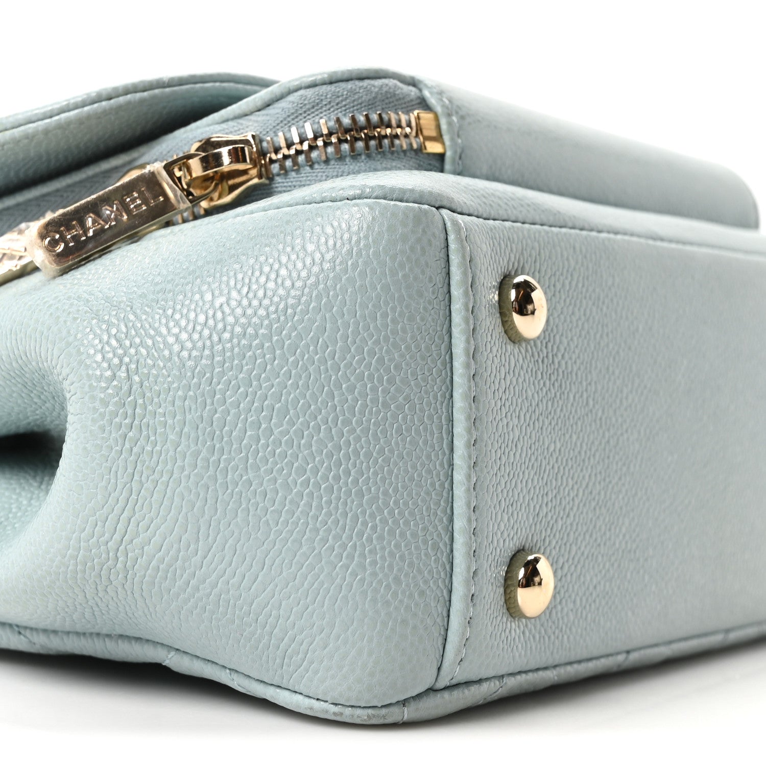 Chanel Caviar Quilted Small Business Affinity Flap Light Blue 9 of 10