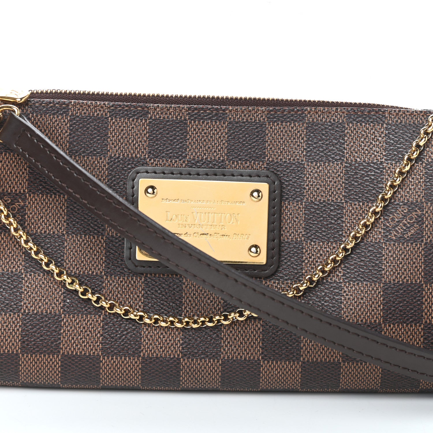 Louis Vuitton Damier Ebene Eva Clutch 8 of 10