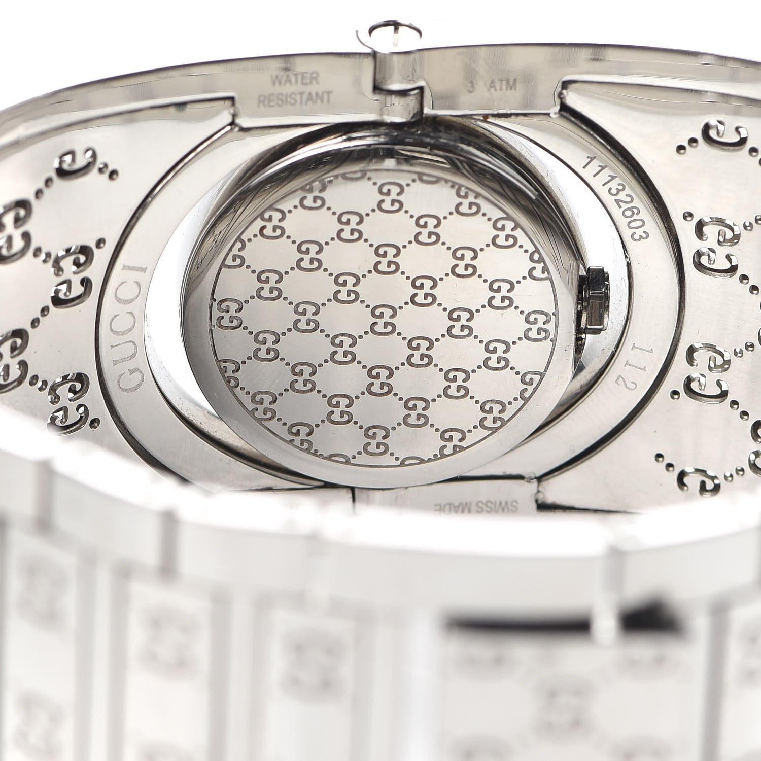 Gucci Stainless Steel 33mm Twirl Quartz Watch Brown 4 of 6