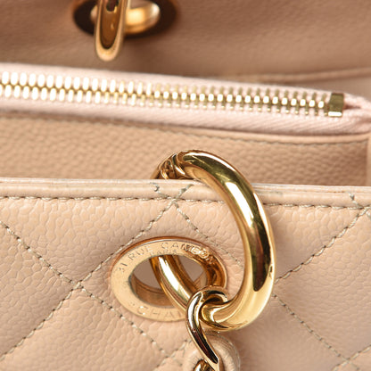 Chanel Caviar Quilted Grand Shopping Tote GST Beige Clair 11 of 14