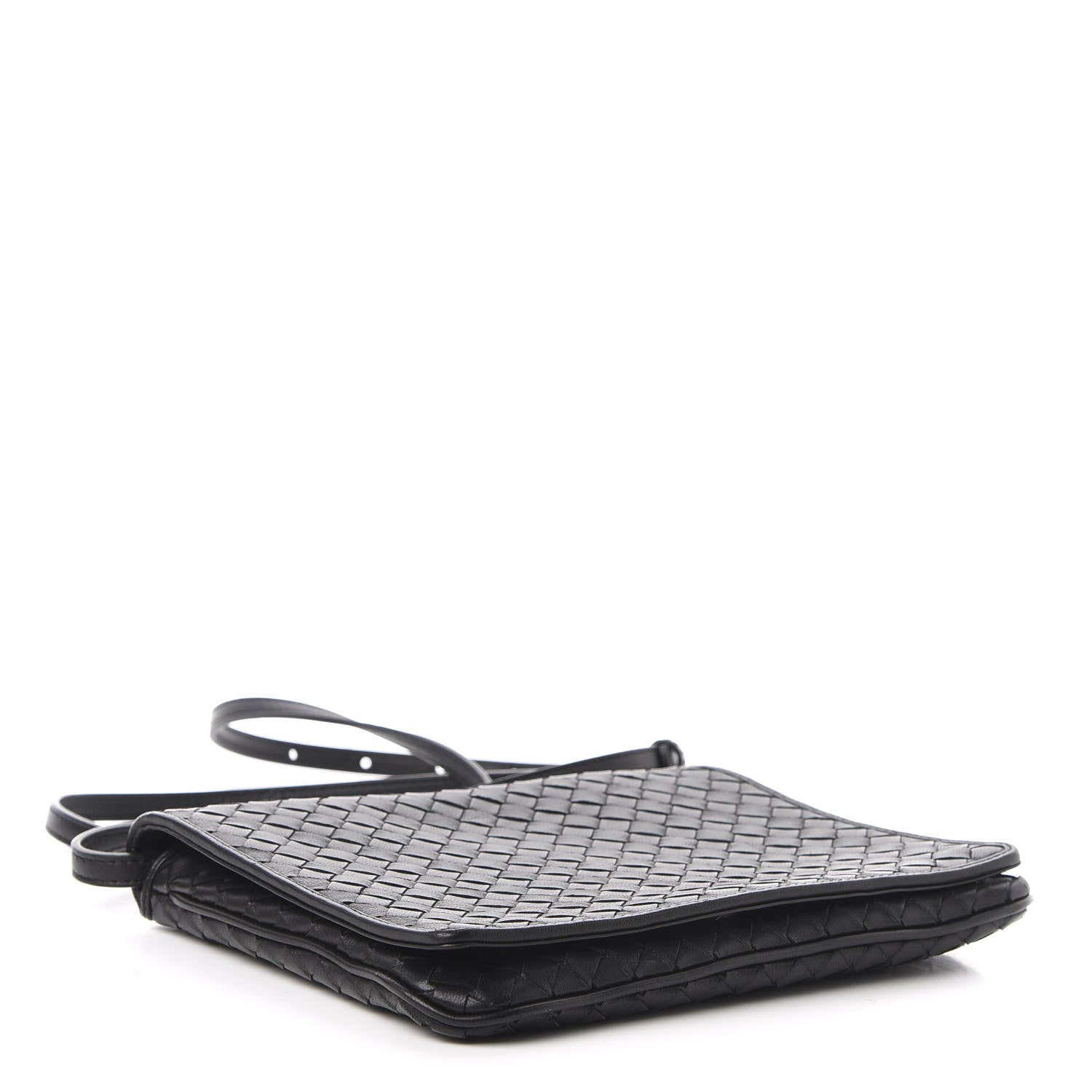 Bottega Veneta Nappa Intrecciato Flap Crossbody Black 4 of 11