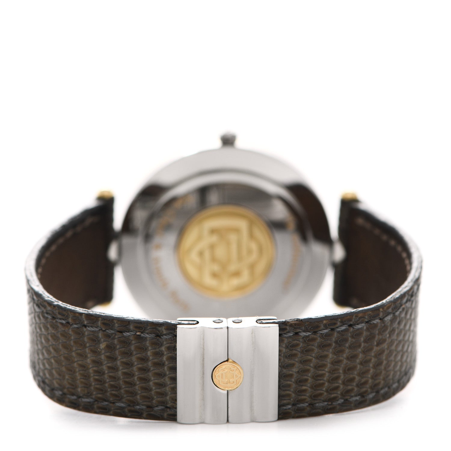 Van Cleef & Arpels Stainless Steel 18K Yellow Gold Lizard 31mm La Collection Quartz Watch 3 of 4