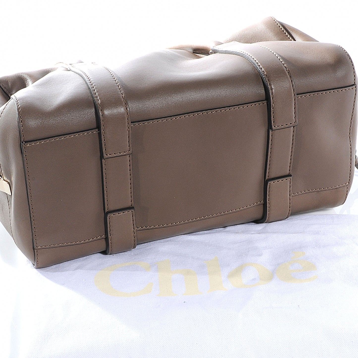 Leather Madeleine Satchel Smoke