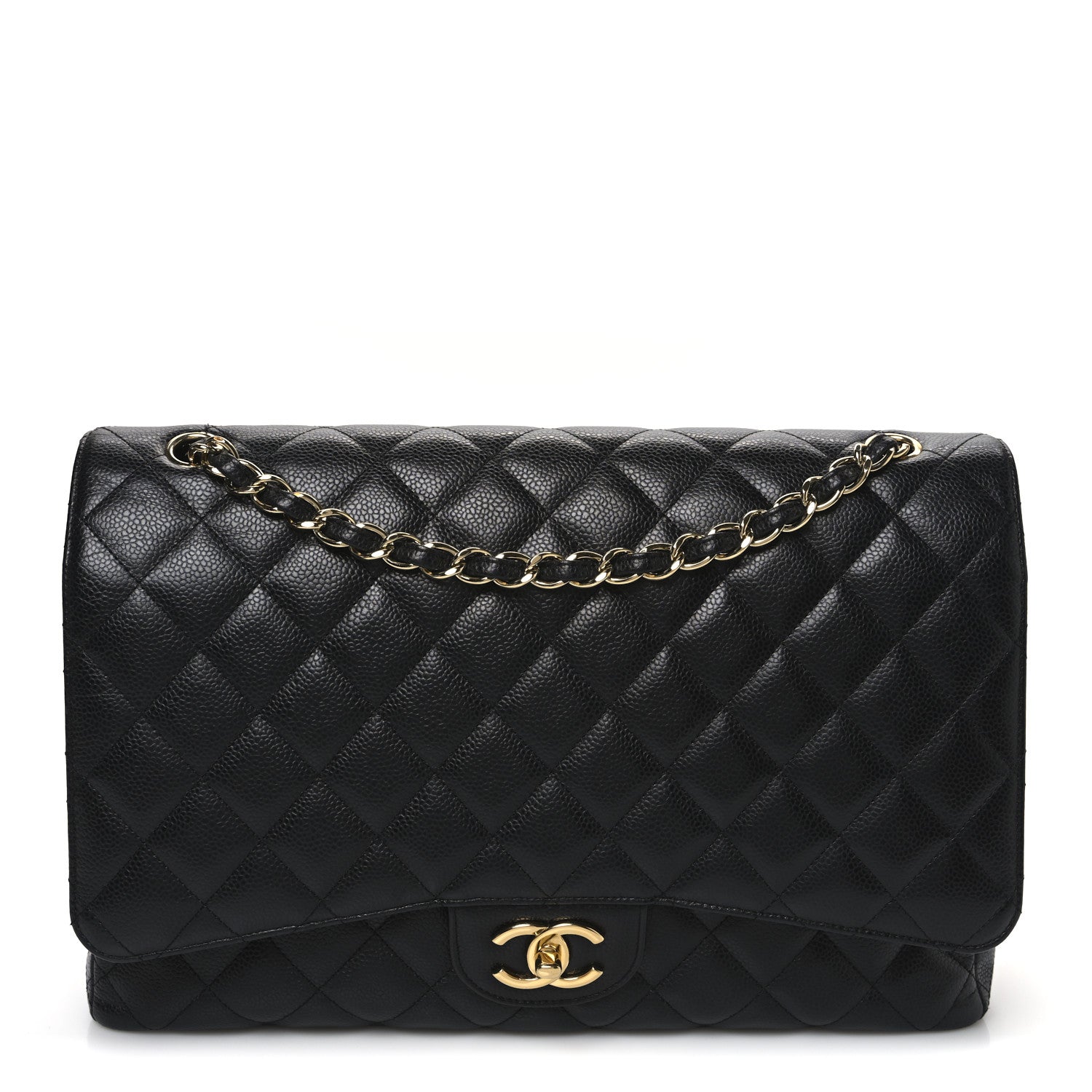 Chanel Caviar Quilted Maxi Double Flap Black 1 of 11