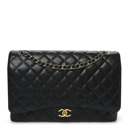 Chanel Caviar Quilted Maxi Double Flap Black 1 of 11