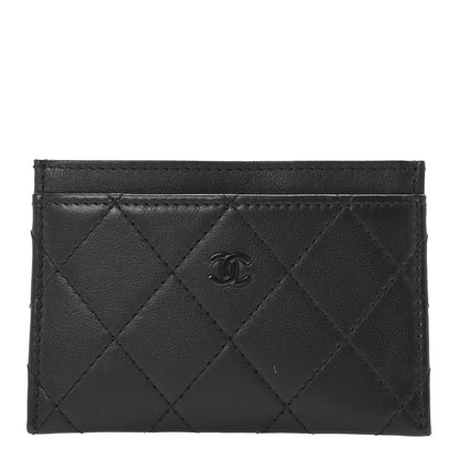 Chanel Calfskin Quilted Card Holder So Black 1 of 9