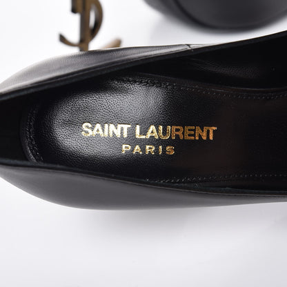 Saint Laurent Calfskin Opyum 100 Pumps 37 Black Gold 7 of 9