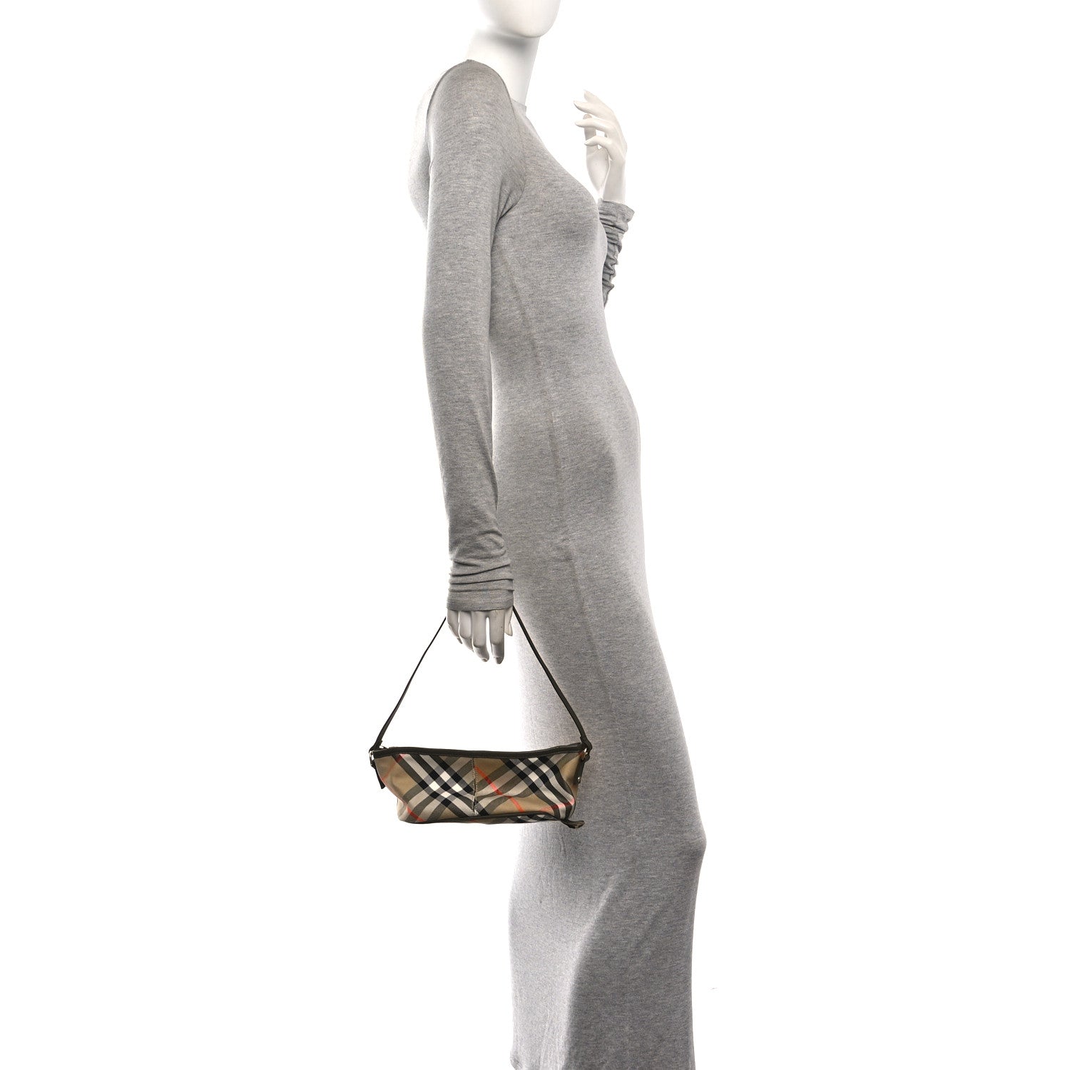 Burberry Vintage Check Lambskin Mini Shoulder Bag Sand 2 of 9