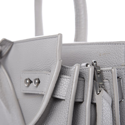 Saint Laurent Grained Calfskin Small Supple Sac De Jour Souris 12 of 18