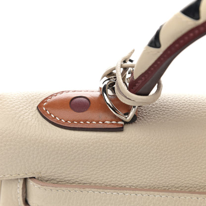 Hermes Togo Au Galop Kelly Retourne 32 Craie Rouge H Fauve Black 11 of 12