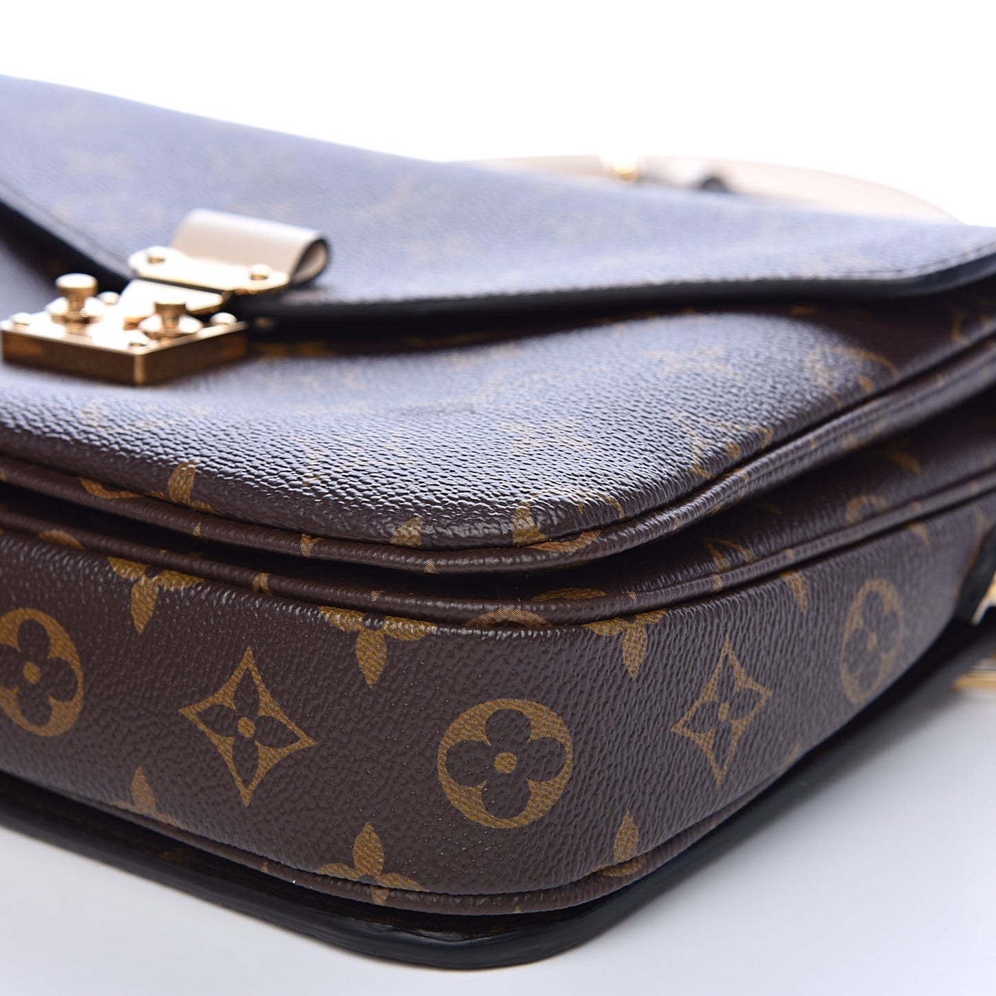 Monogram Braided Pochette Metis Creme Beige